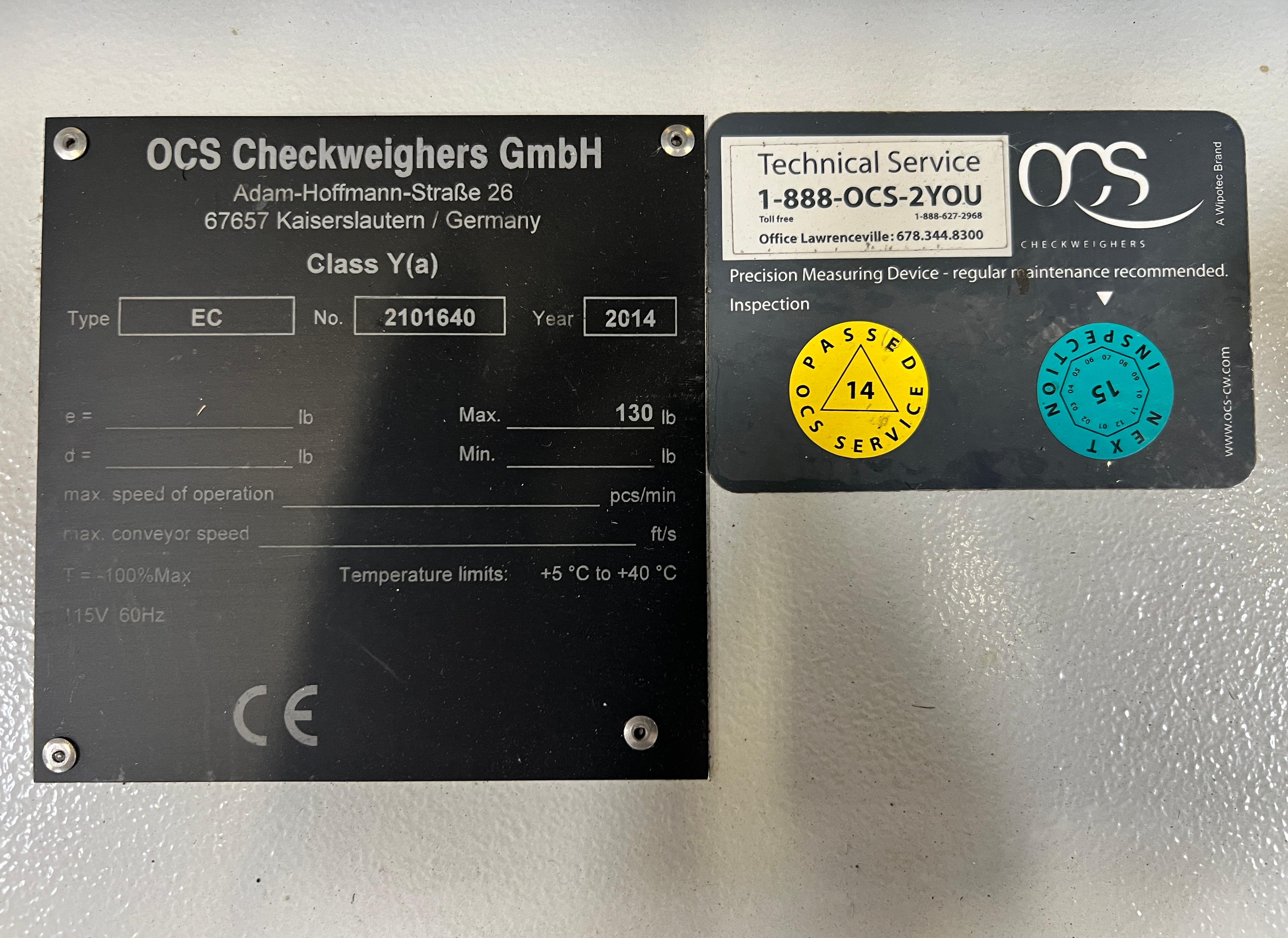 Ocs Checkweigher Gmbh 21016