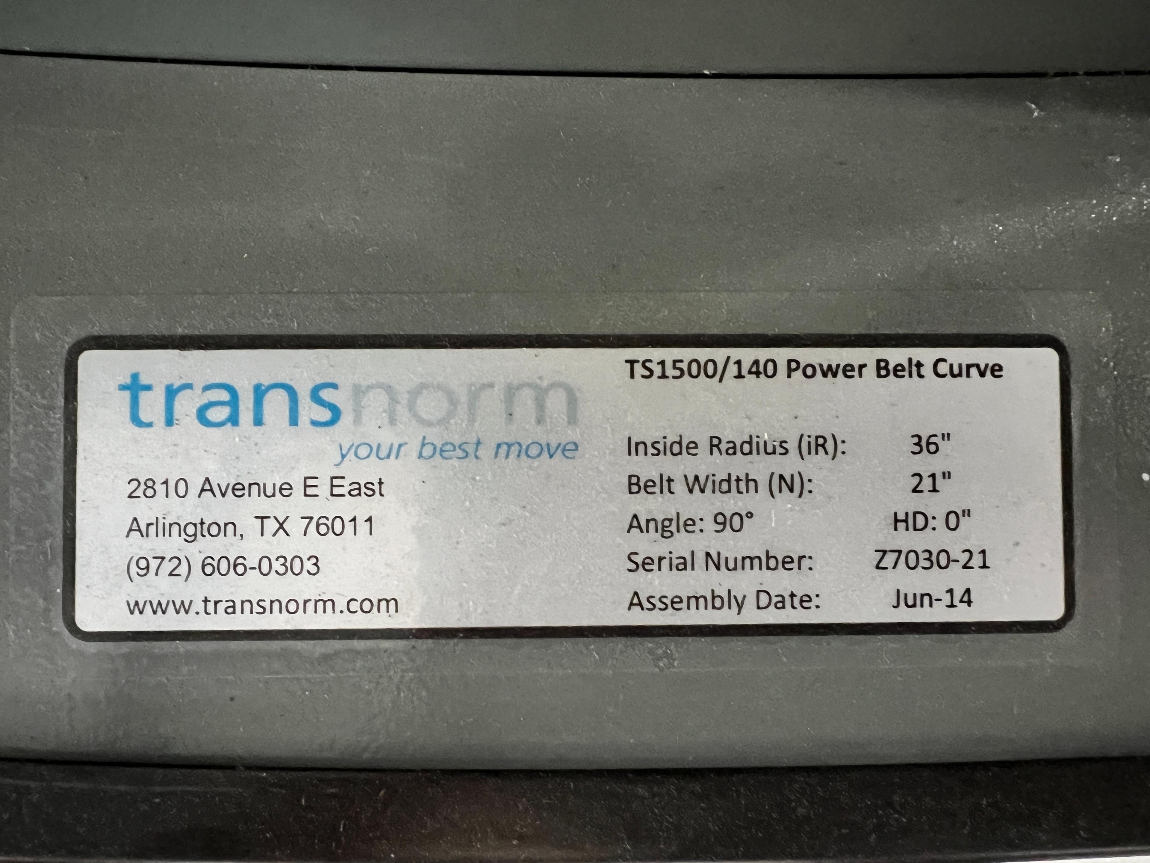 Transnorm Ts 1500 90 Degree Belt Curve