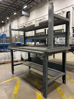 ULINE Heavy Duty Adjustable Height Workstation Table