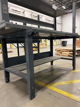 ULINE Heavy Duty Adjustable Height Workstation Table