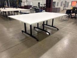 Large Desk On Wheels 84" x 54" x 29"