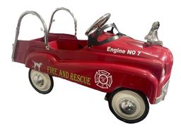 Vintage Pedal Car Fire and Rescue Truck