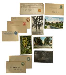 Vintage Envelopes and Postcards with Stamps