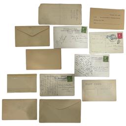 Vintage Envelopes and Postcards with Stamps