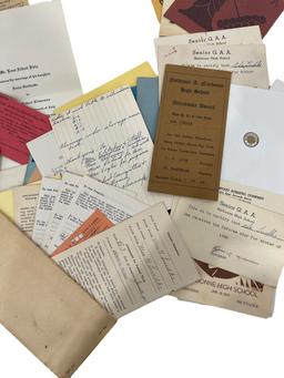 Vintage High School Documents of Ada Luedke
