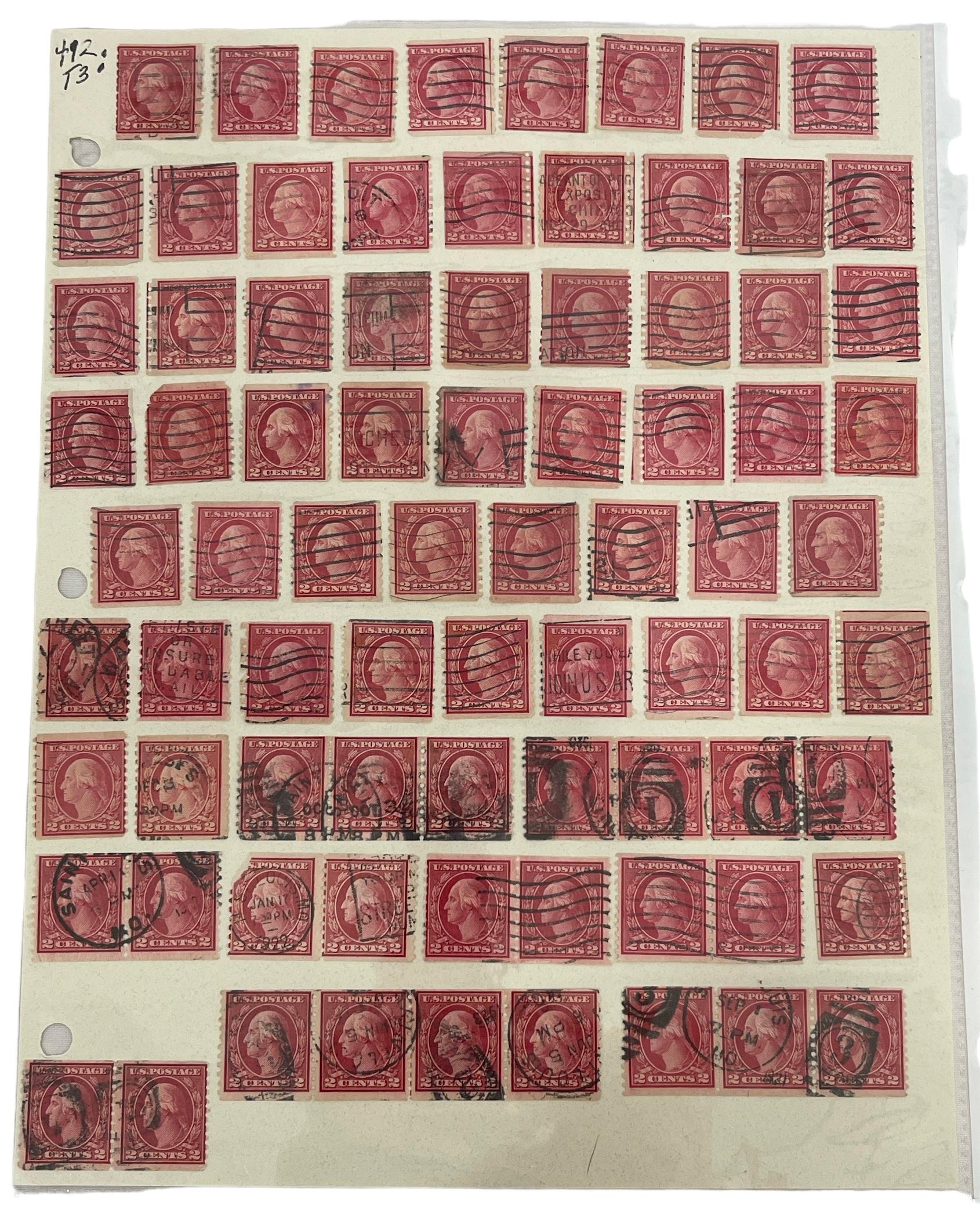 Vintage United State of America Stamp Collection