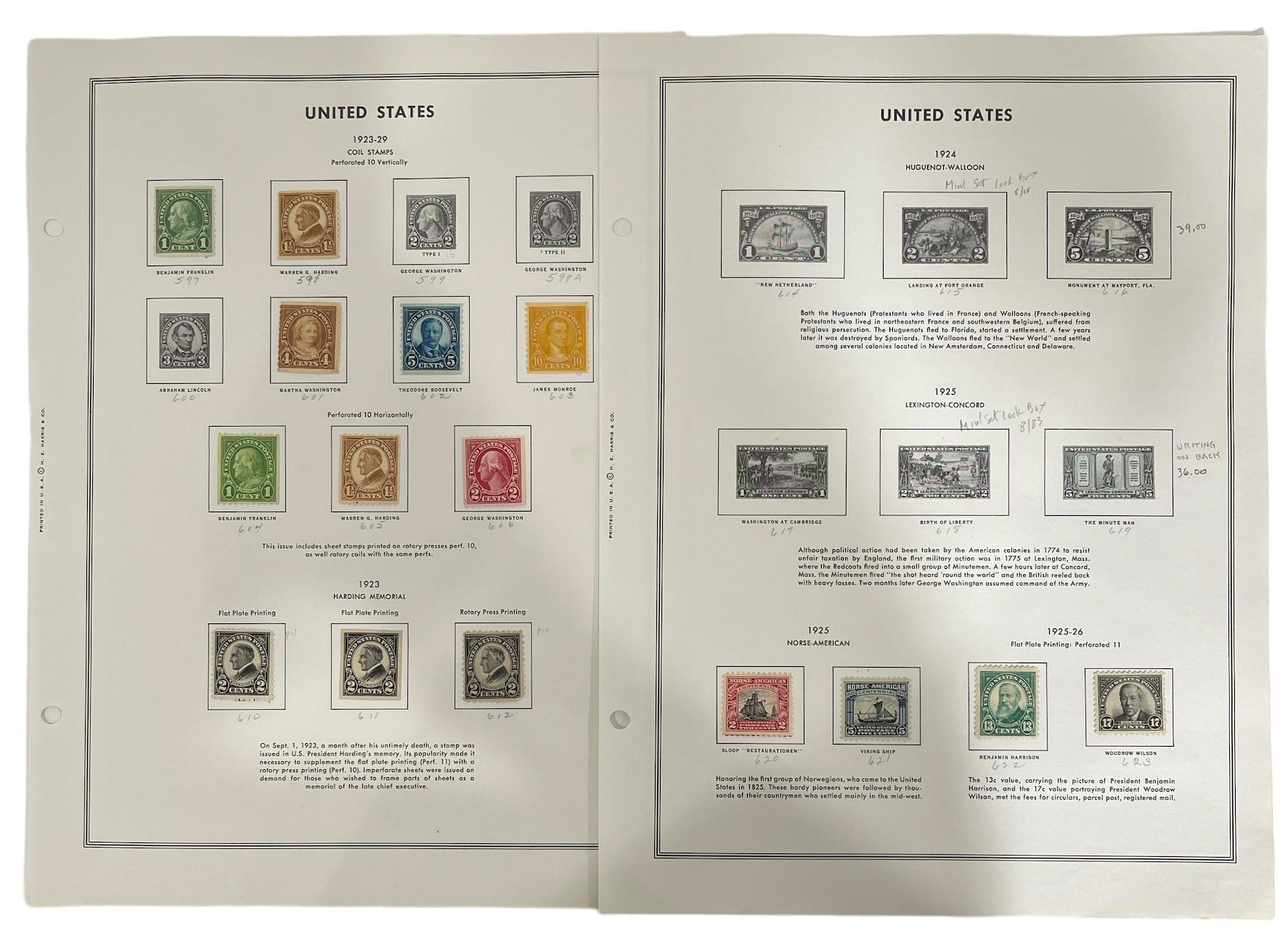 Vintage United State of America Stamp Collection