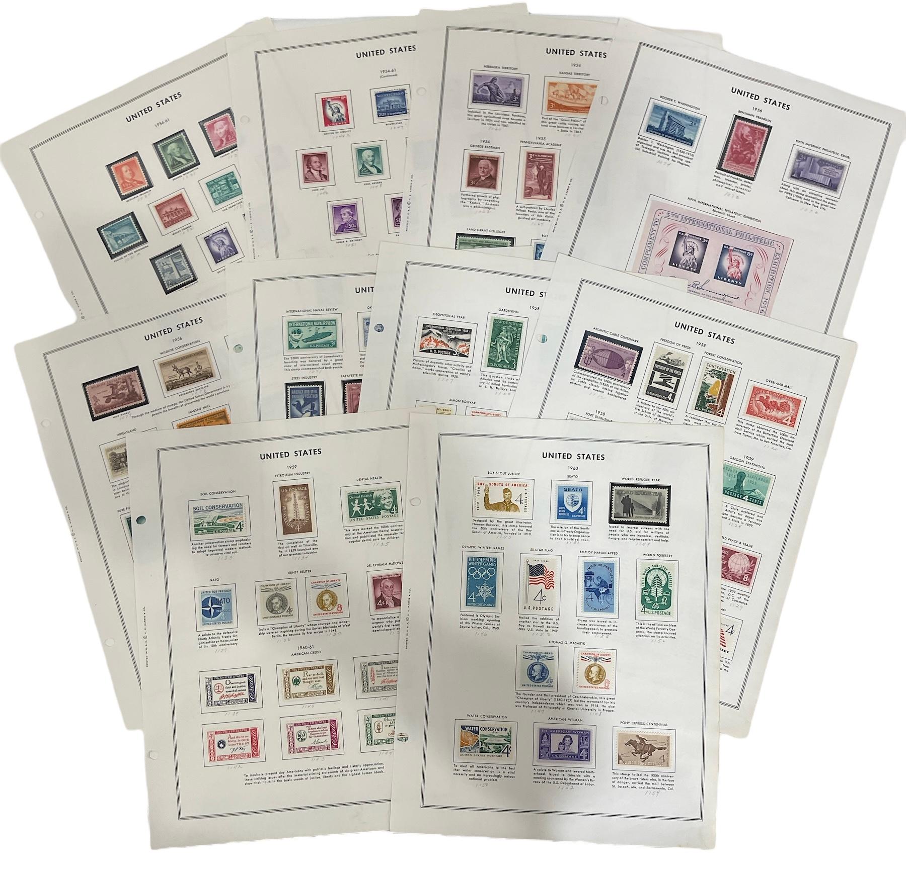 Vintage United State of America Stamp Collection