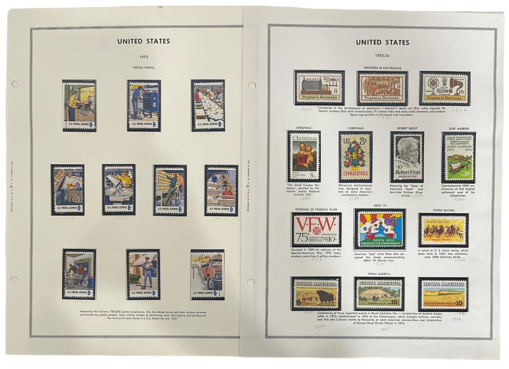 Vintage United State of America Stamp Collection