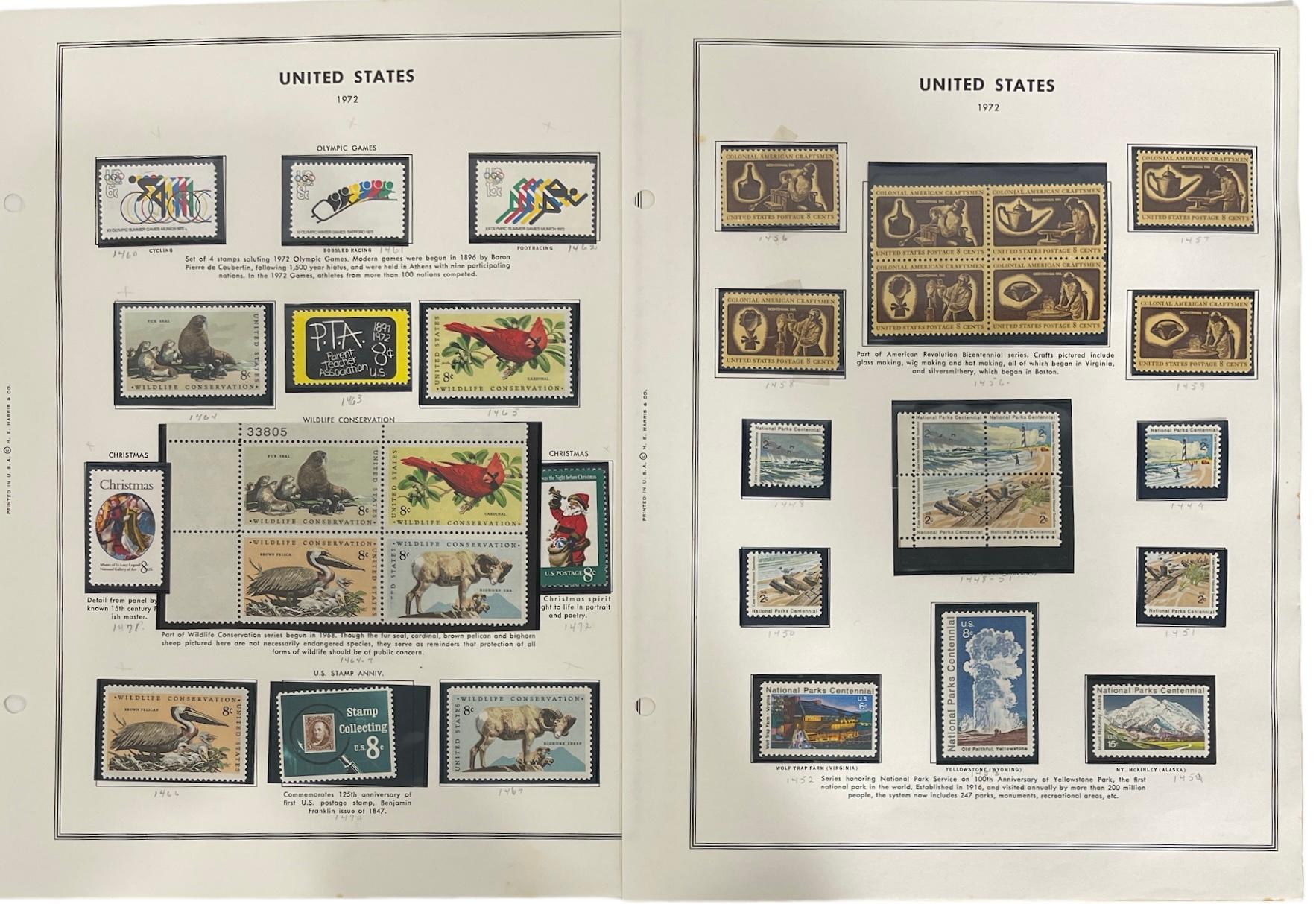 Vintage United State of America Stamp Collection