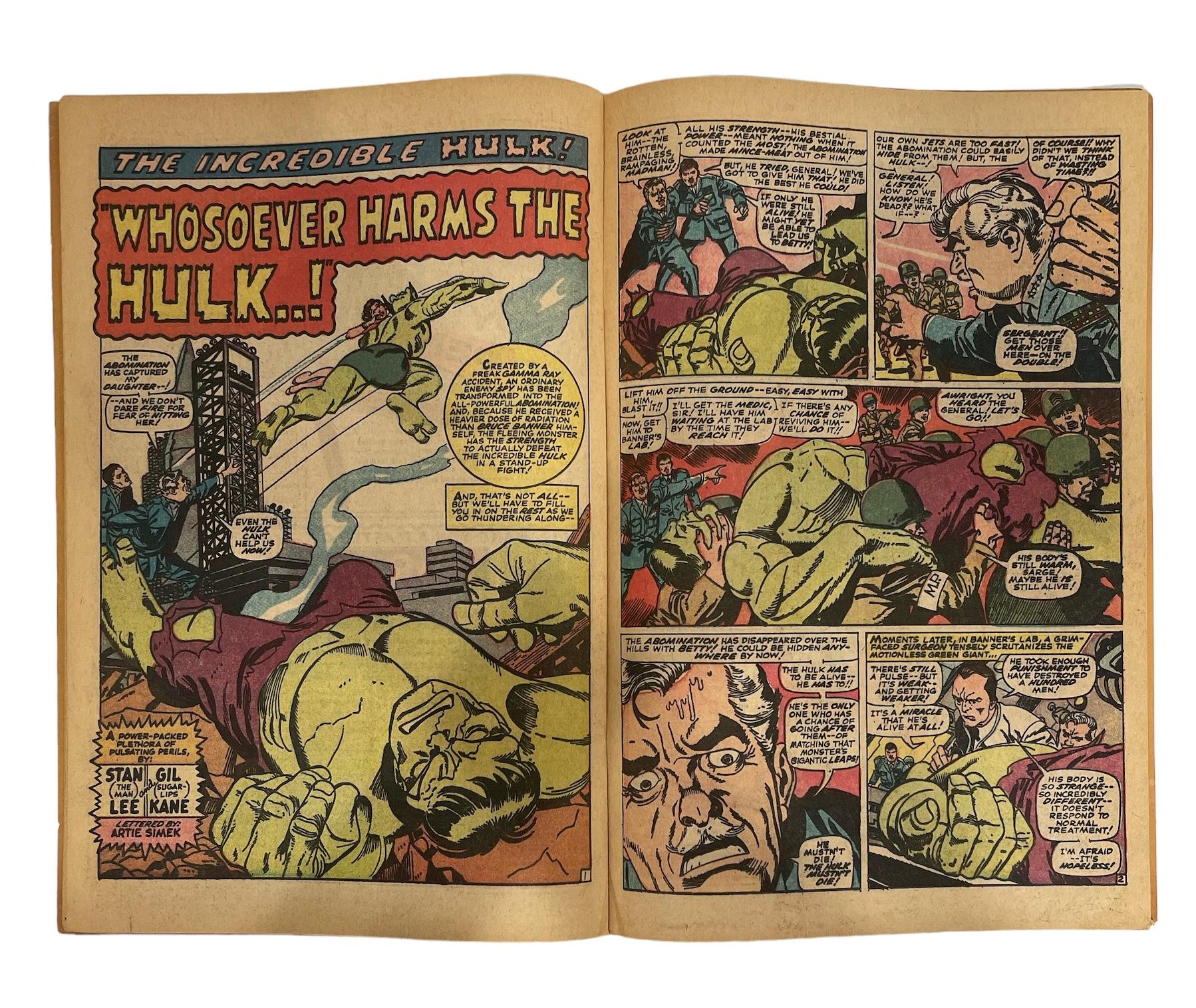 Vintage Marvel Comics - The Incredible Hulk Series No.91 and No.217