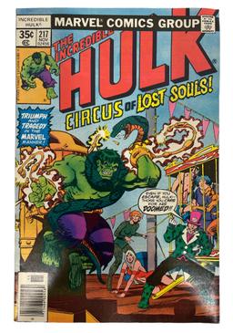 Vintage Marvel Comics - The Incredible Hulk Series No.91 and No.217