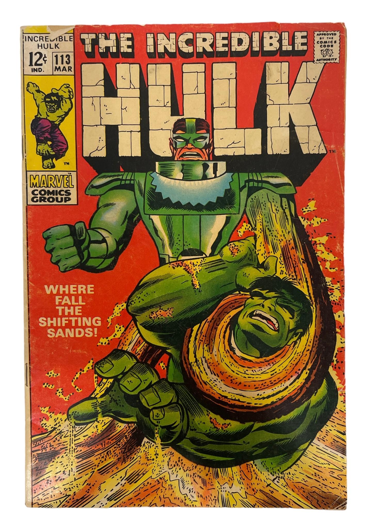 Vintage Marvel Comics - The Incredible Hulk Series No.113 and No.212