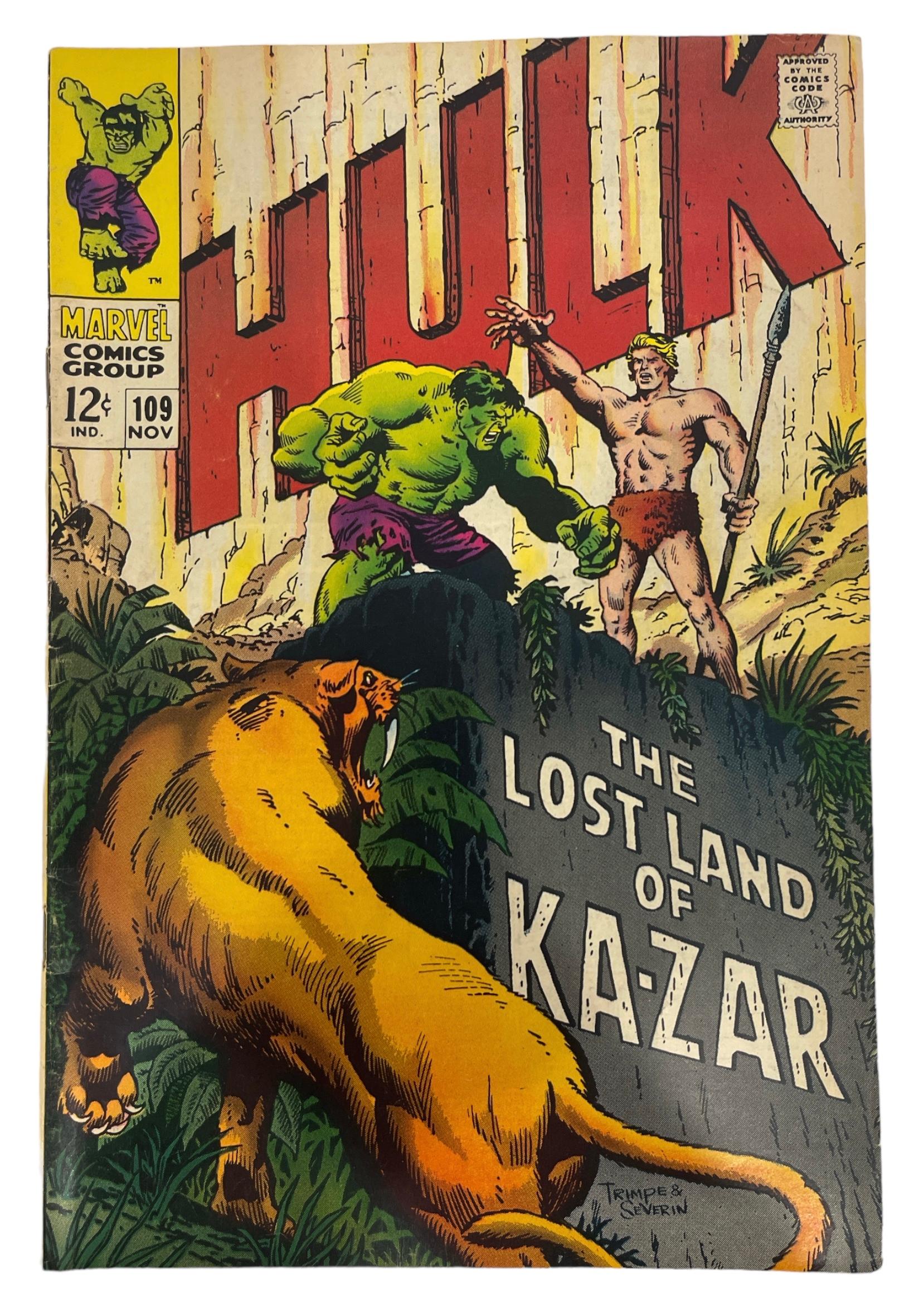 Vintage Marvel Comics - The Incredible Hulk Tales No.109