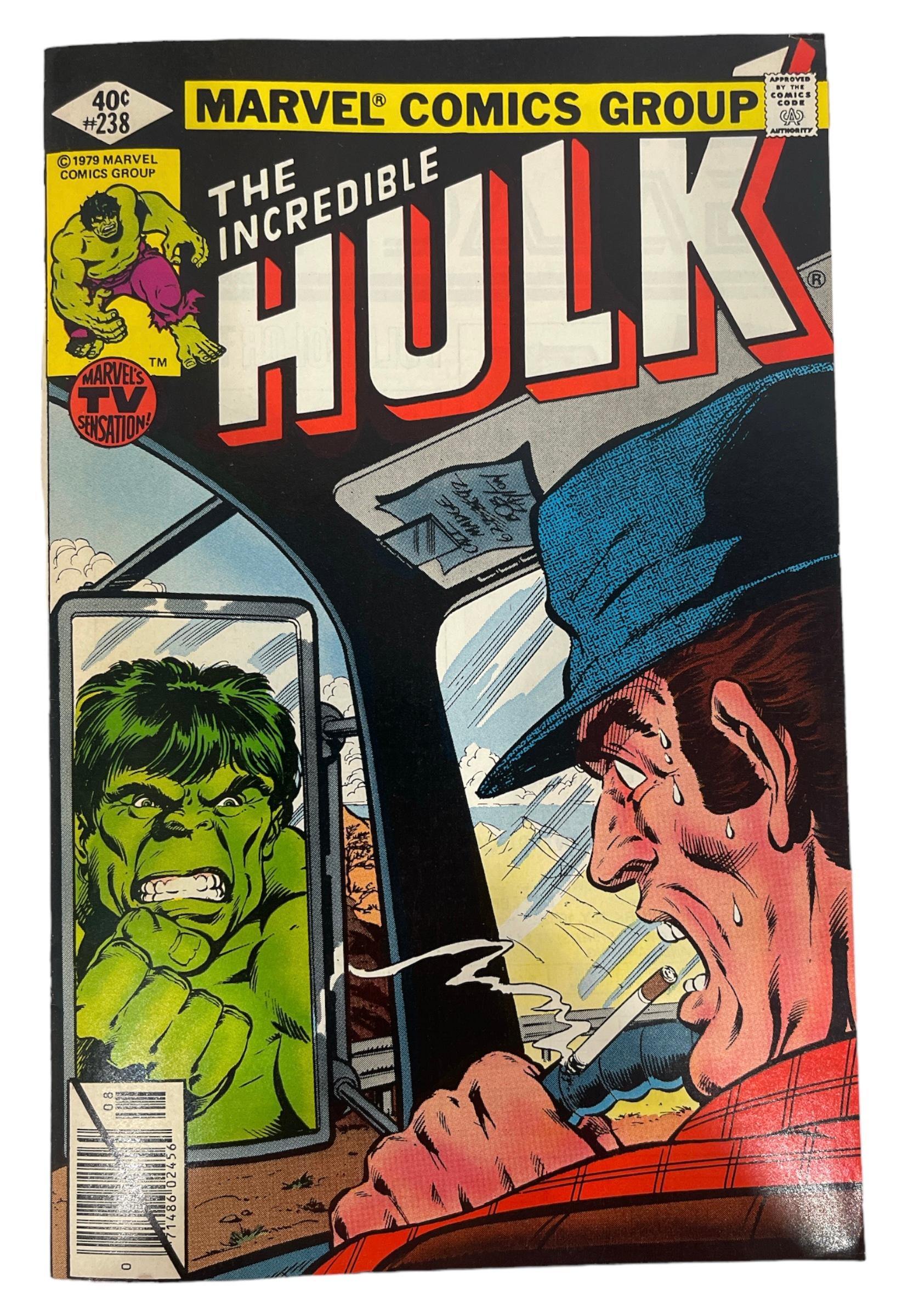 Vintage Marvel Comics - The Incredible Hulk No.238 and No.161