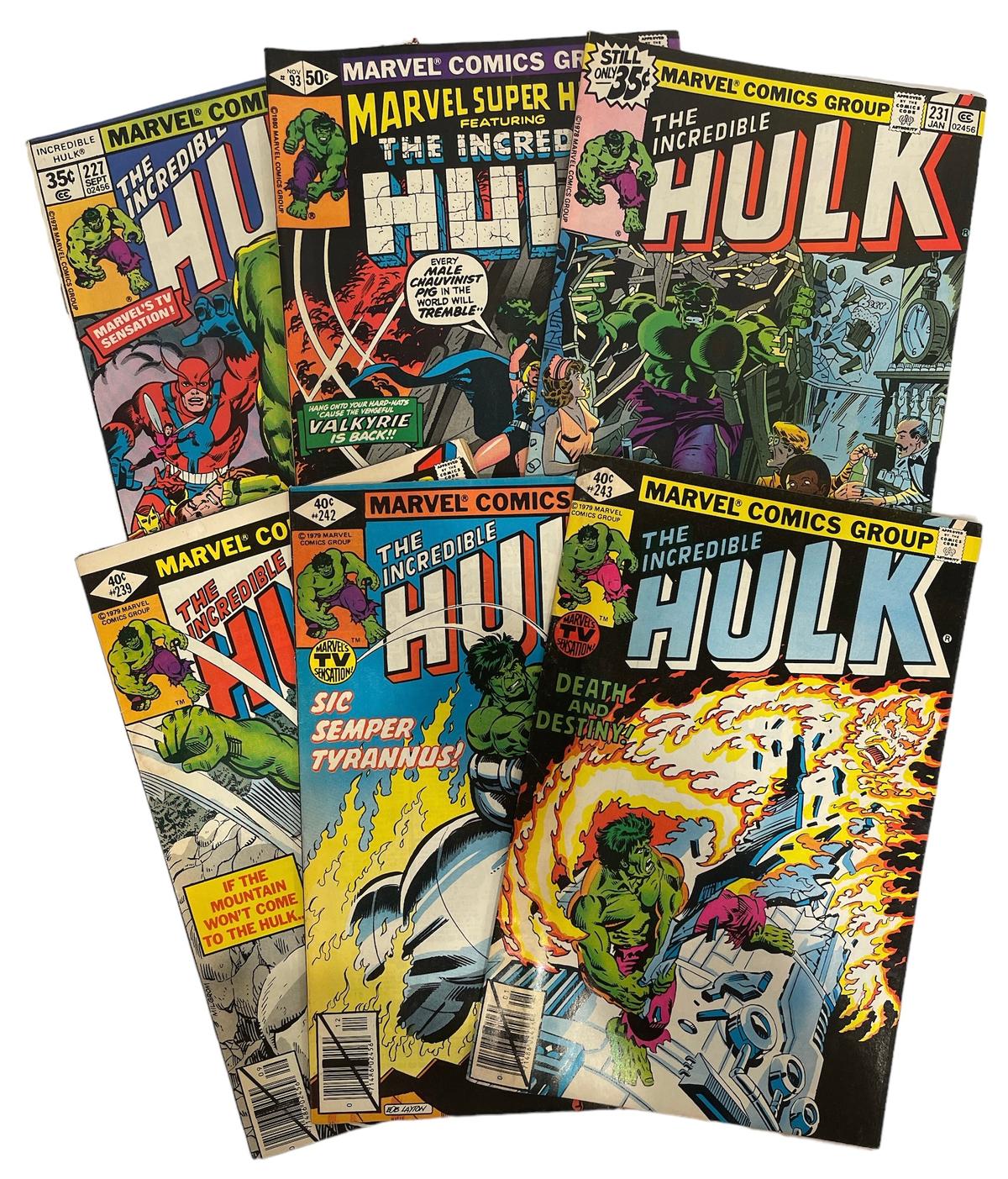 Vintage Marvel Comics - The Incredible Hulk Series