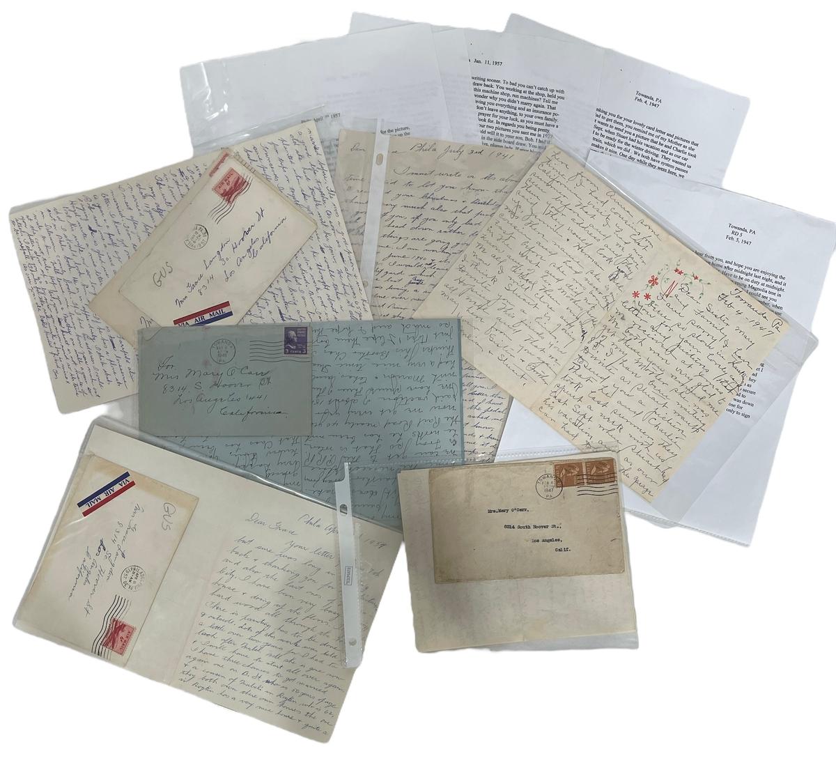 Vintage Envelopes, Letters, and Stamps From the 1940s