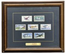 Framed Aircraft Cigarette Cards
