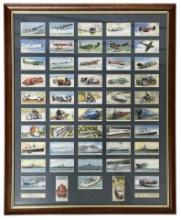 Framed Aircraft Cigarette Cards