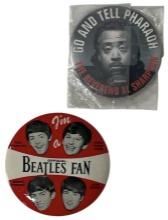Beatles and The Reverend Al Sharpton Pin Collection