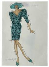 Christian Dior | Original Designer Sketch | One of a Kind Artwork