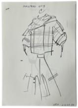 Christian Dior | Original Dior Stamp On Fashion Sketches | Prints