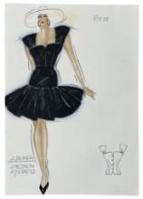Christian Dior | Original Designer Sketch | One of a Kind Artwork