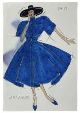 Christian Dior | Original Designer Sketch | One of a Kind Artwork
