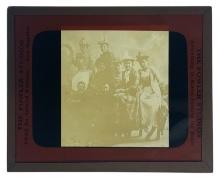 Vintage Glass Photo Slide