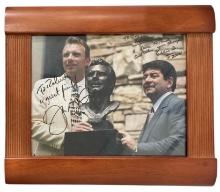 Signed Joe Montana and Eddie Bartolome Photo | with no coa