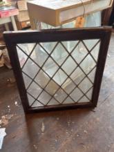 Antique Lead Lattice Window Pane