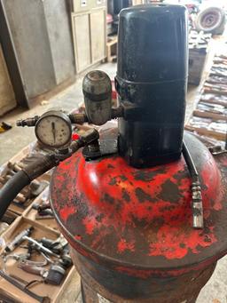 Pneumatic Grease Cart & 2 Five Gallon Buckets of Grease - 1 Full
