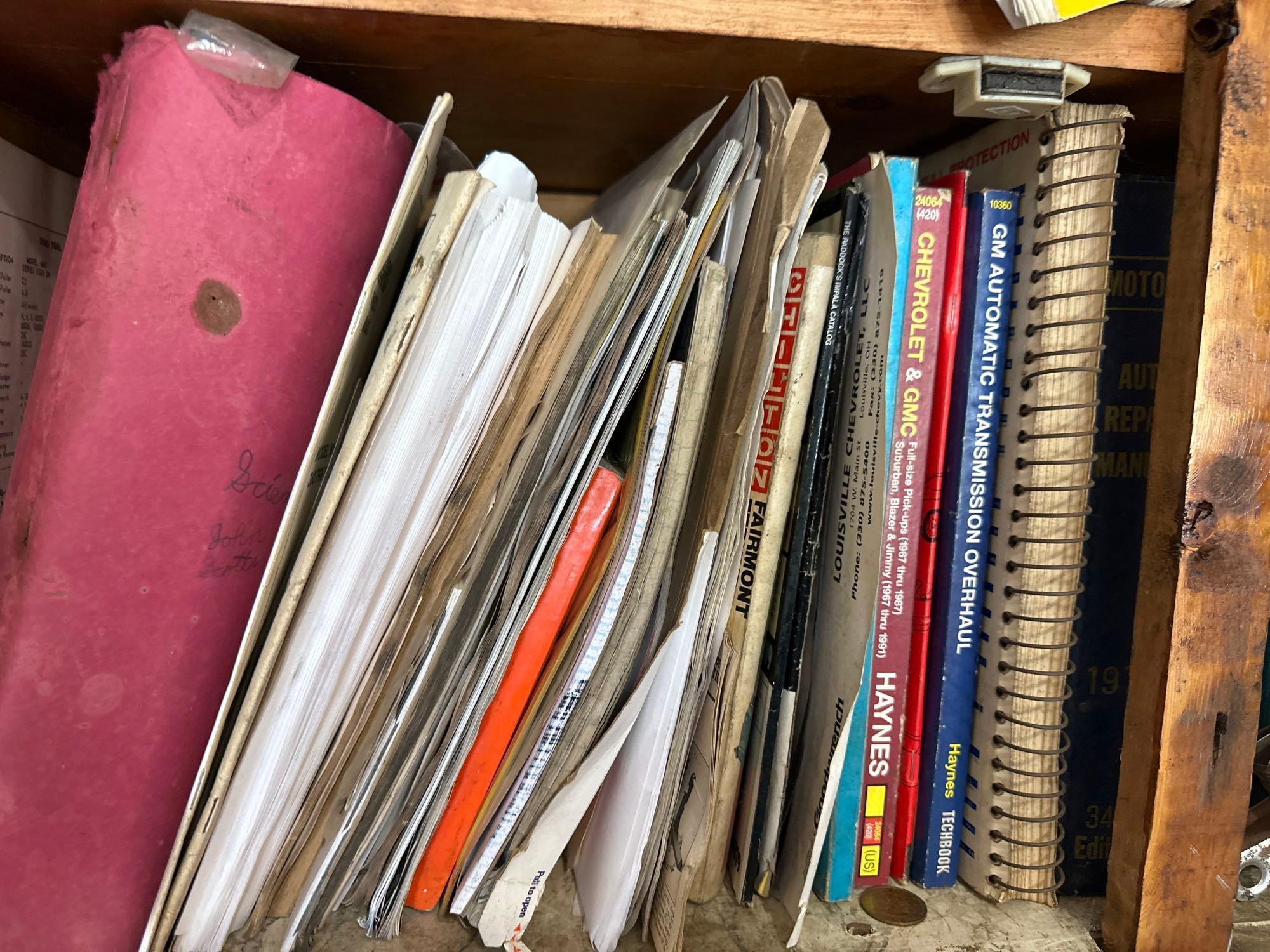 Chilton & Haynes Manuals - Cabinet Contents