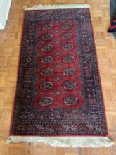 35" x 65" Bokhara Oriental Wool Area Rug