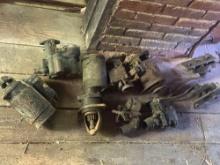 Pile of Starters and Carburetors