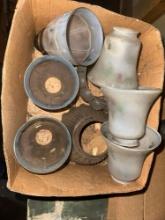 Box of Vintage Light Shades
