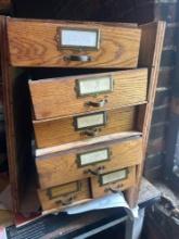 Vintage Hardware Tin Drawers