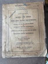 WWII Portable Radio Instruction Book 1942