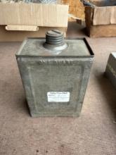 1 Quart Tin Oil Can