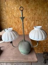 Victorian Copper Gas Ceiling Light