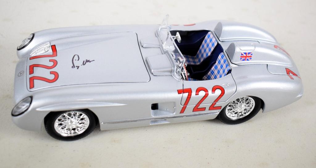 Autographed collectible diecast Mercedes