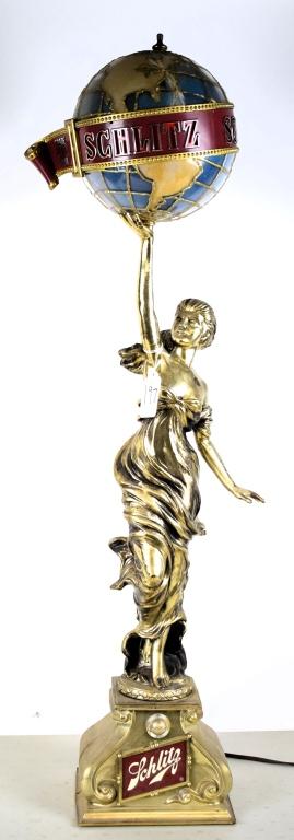 Schlitz lighted statue, 44" tall