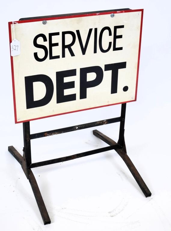Service Dept. curb sign