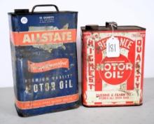 Reliance & Allstate oil cans