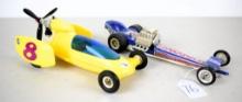 (2) Cox gas tether cars with engines