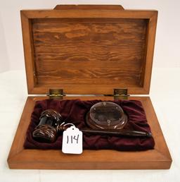 Presentation mallet in box