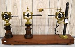 Ornate brass turning lathe