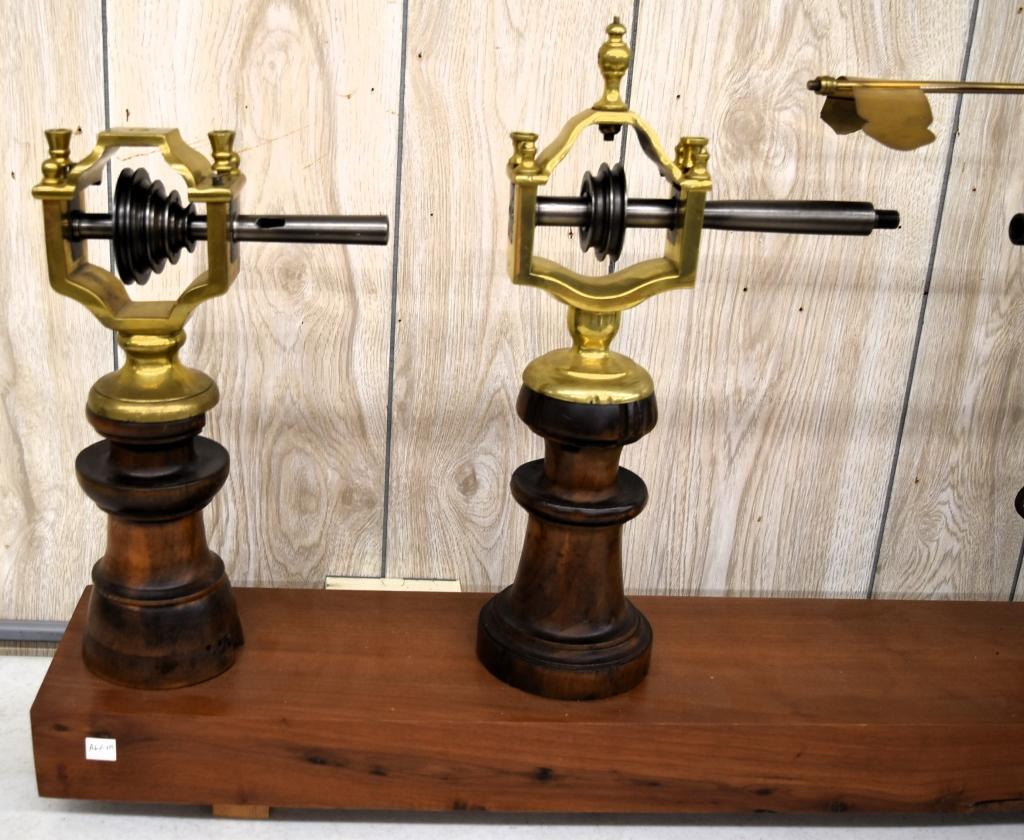 Ornate brass turning lathe
