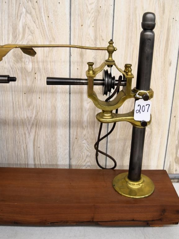 Ornate brass turning lathe