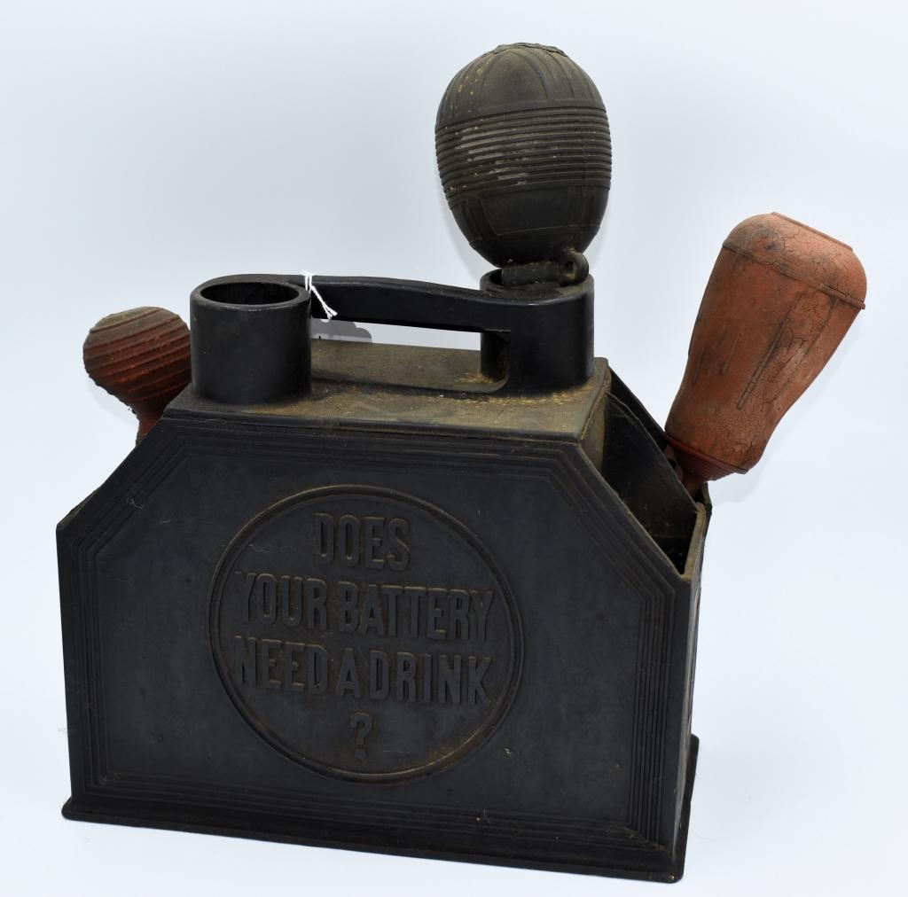 Battery servicing box w/tools